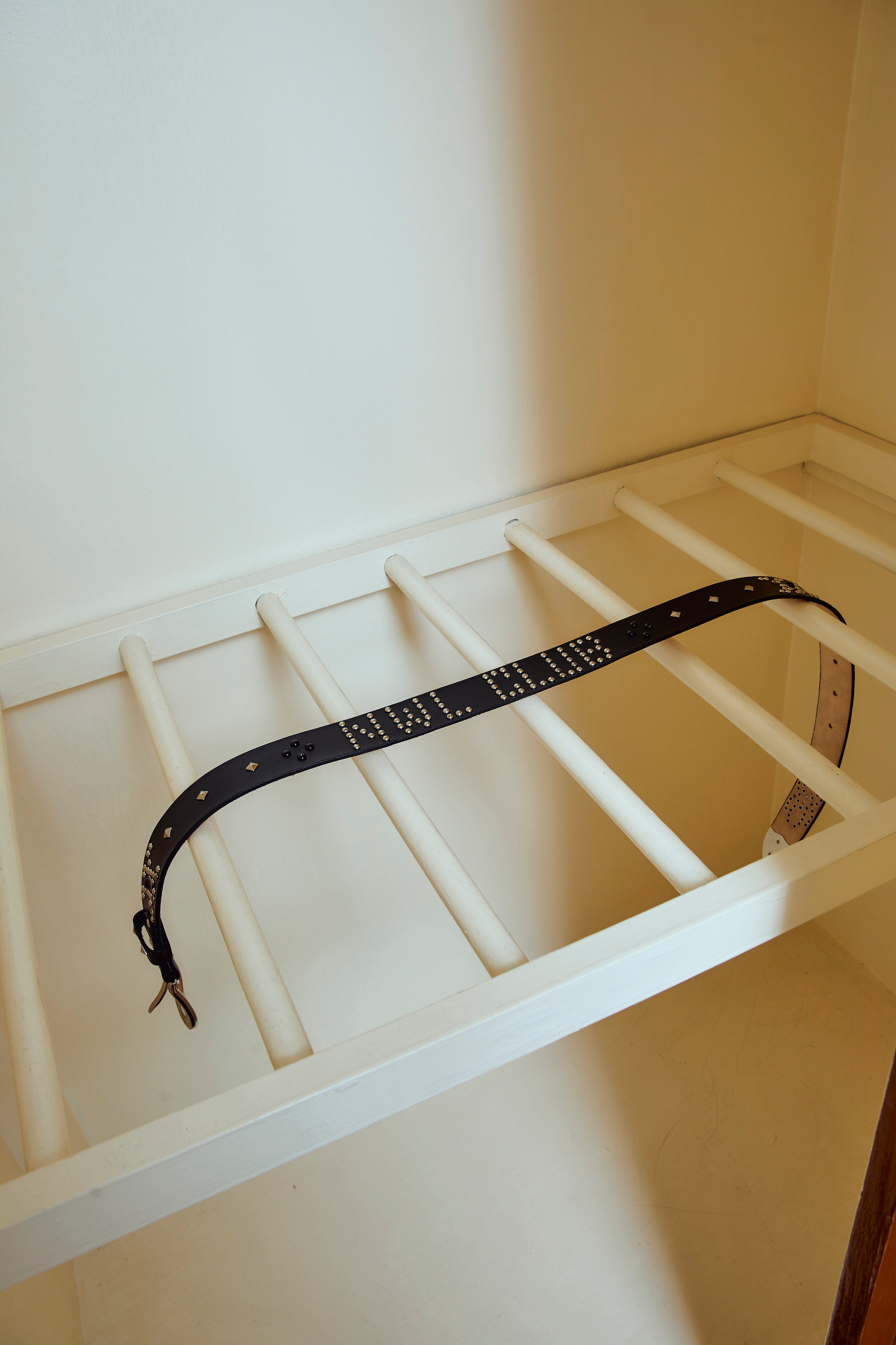 OOTB 09 Nwl Club Belt Leather Black *Handmade* (Pre-order/15-45 days)