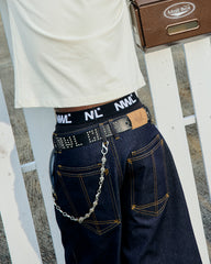 OOTB 09 Nwl Club Belt Leather Black *Crafted by Hand,not mass produced*(Handmade)*