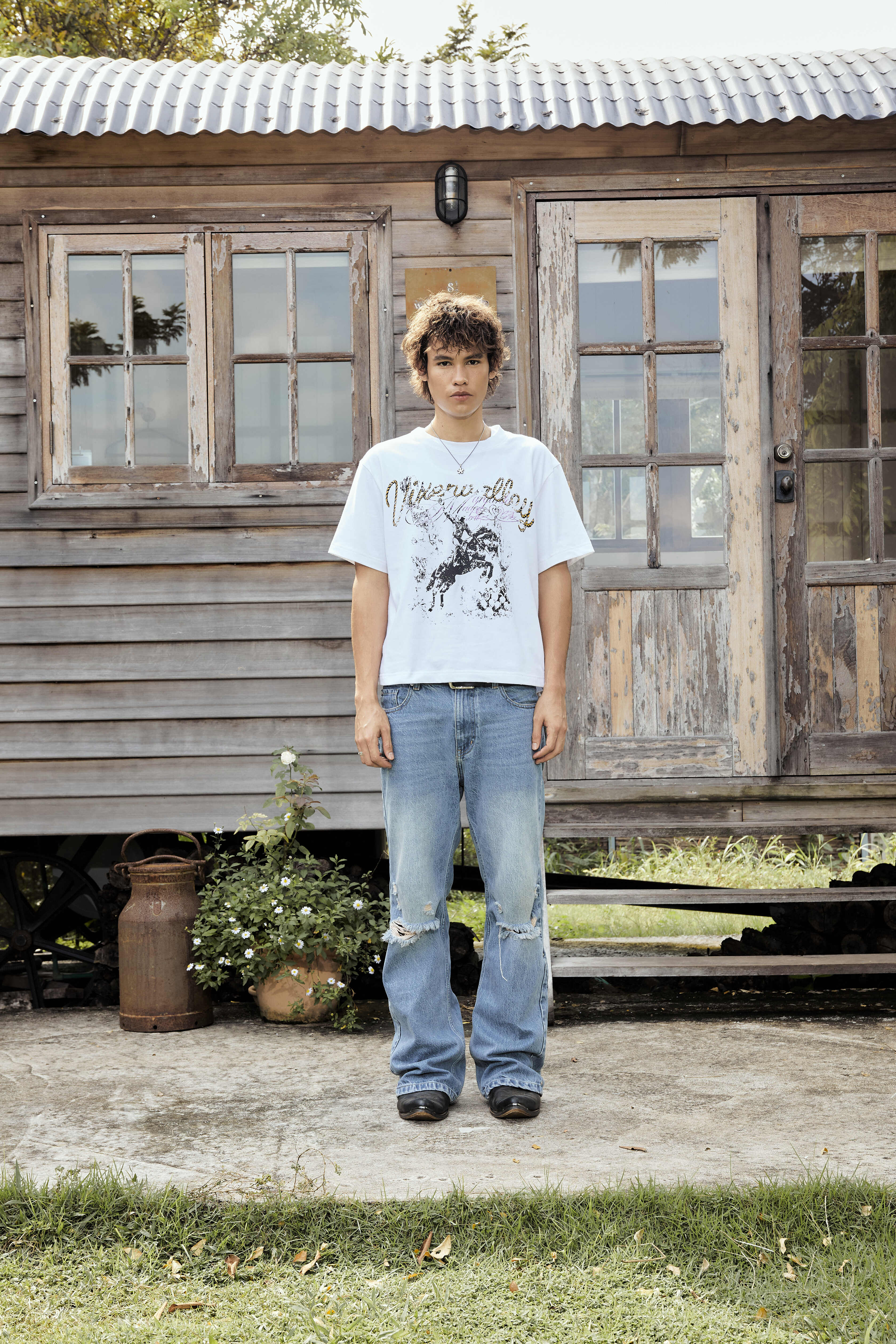 Vixen Boxy Tee Off-White