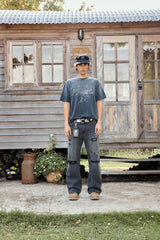 Vixen Flare Jeans Vintage BlackFade