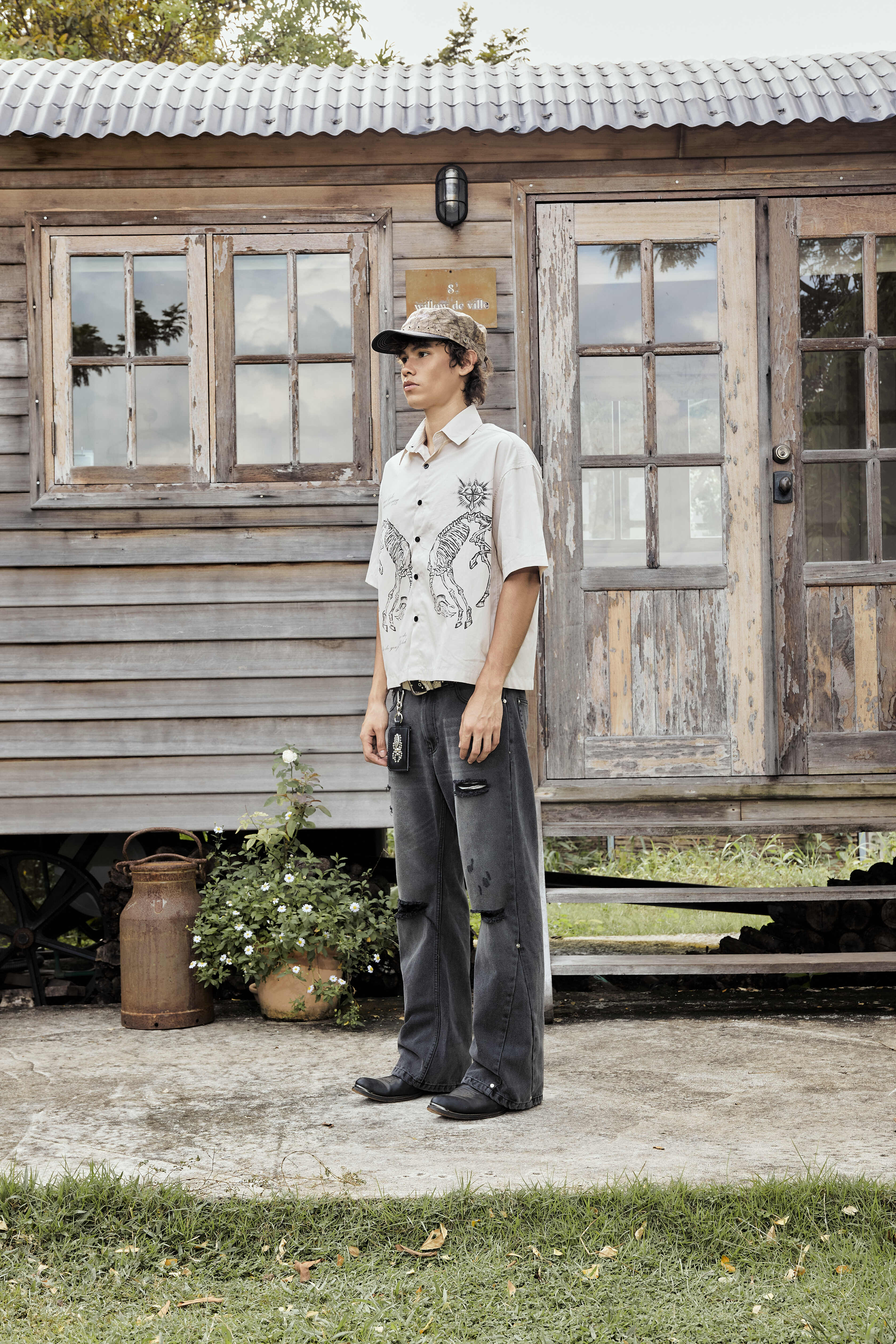 Vixen Boxy Shirt Beige