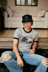 Vixen Ringer Tee Vintage Gray