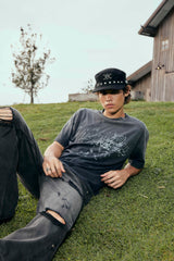 Vixen Boxy Tee Sunfaded BlackFade (Ships on Oct 19)