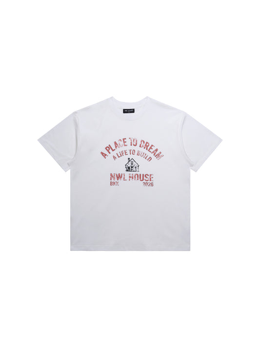 NWL House Graphic Tees Regular White