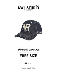 Raw Denim Cap Black (Ship on 05/02)