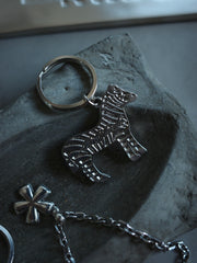 NWL Metal Zebra Keychain