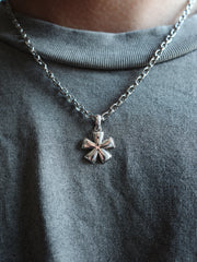 925 Sterling Silver Moon Flower Necklace