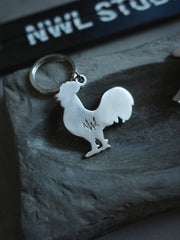 NWL Metal Chicken Keychain