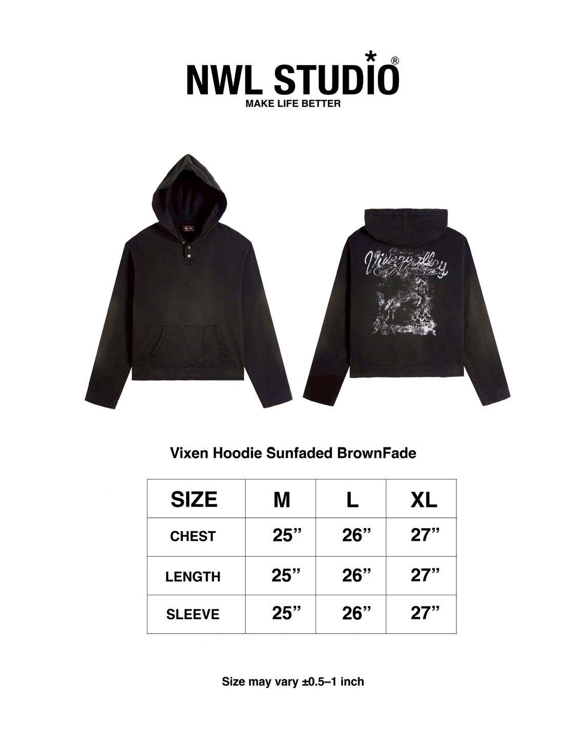 Vixen Hoodie Sunfaded (Ships on Oct 29)