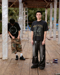 DM10 Forty4 Camo Boxy T-Shirt Dark Fade
