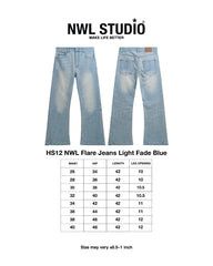 NWL Flare Jeans Light Fade Blue