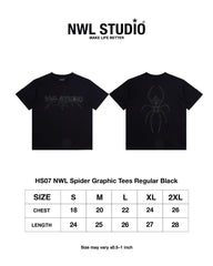 NWL Spider Graphic Tees Regular Black