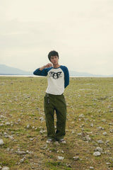 FACE OF SURVIVOR (V.2), Raglan Navy White