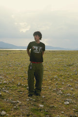 NWL x TV OFF, Fatigue Work Pant Olive Green
