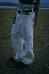 NWL x TV OFF, Carpenter Work Pant Off-White