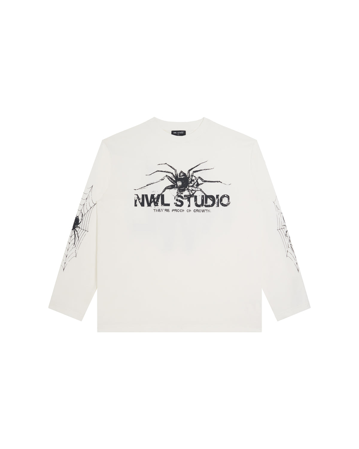 Spider Web Grow Long-Sleeve White