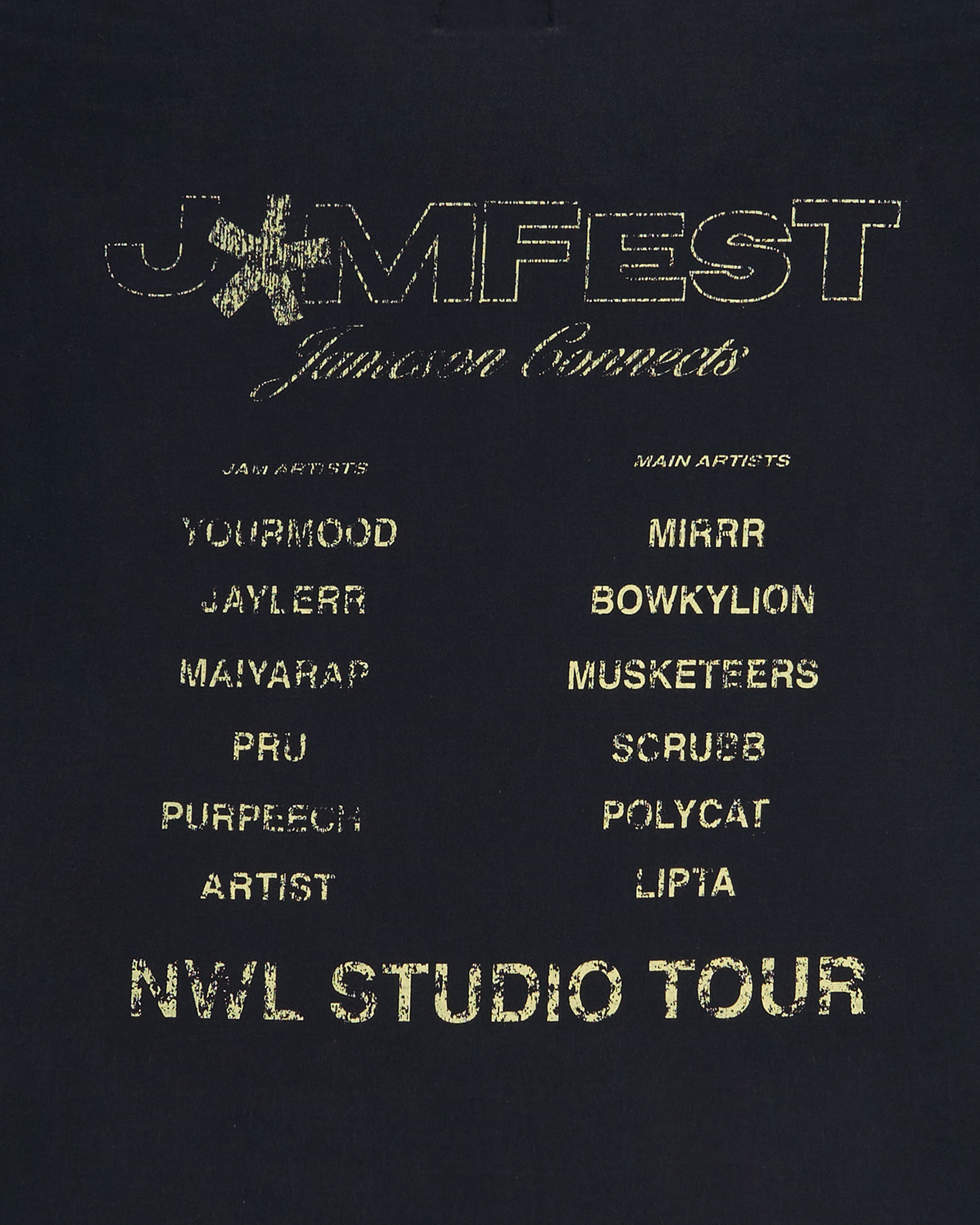 NWL TOUR Boxy Tee Black Fade