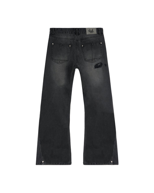 Vixen Flare Jeans Vintage BlackFade