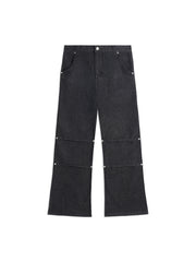 Raw Denim Studdeds Bootcut Jeans