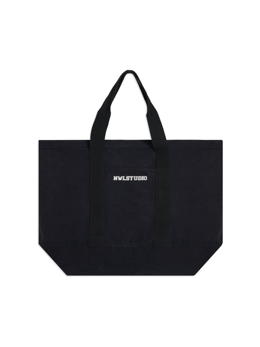 Big Tote Bag Canvas Black Fade