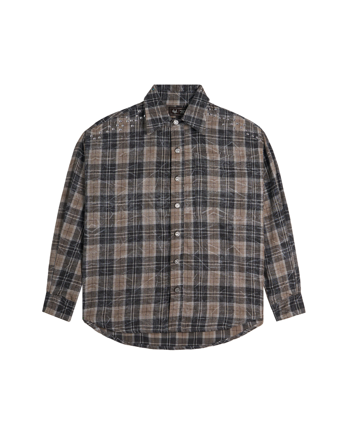 Vixen Long Sleeve Plaid Shirt (Ships on Oct 20)