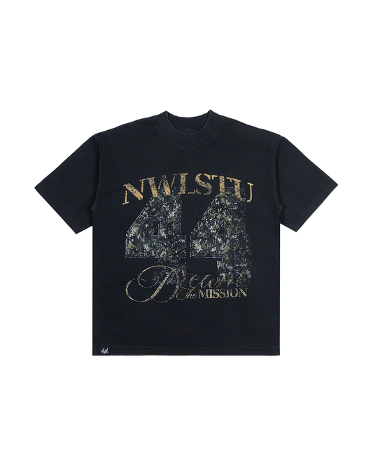 DM10 Forty4 Camo Boxy T-Shirt Dark Fade