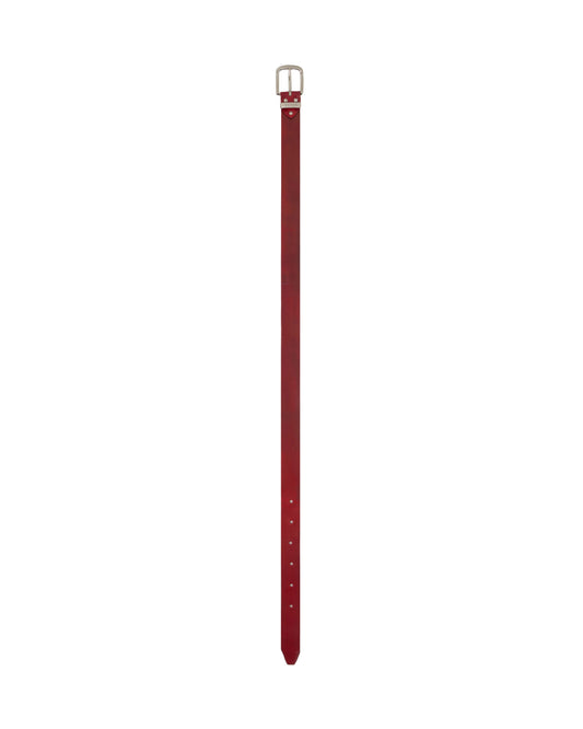 Leather Red Burgandy Belt *HANDMADE* (Pre-order 30-45 Days)
