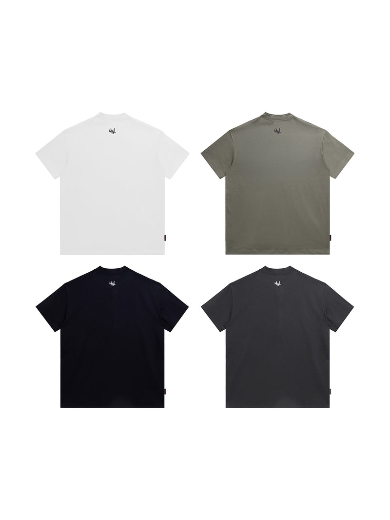 Short Henley White, Gray, Black, Green