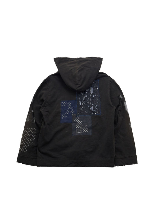 1of1 Black Brown Sashiko Patchwork 03
