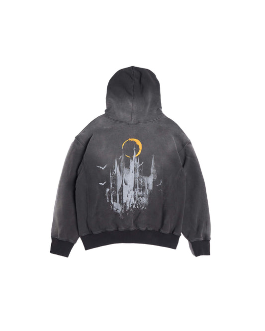 NWL24 nightmare 03 Boxy Hoodie Brownfade