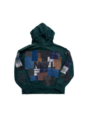 1of1 Green Patchwork Hoodie 02