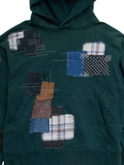 1of1 Green Patchwork Hoodie 02