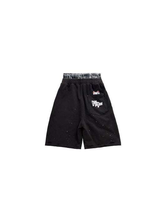 Dandadan Layered Plaid Short Black