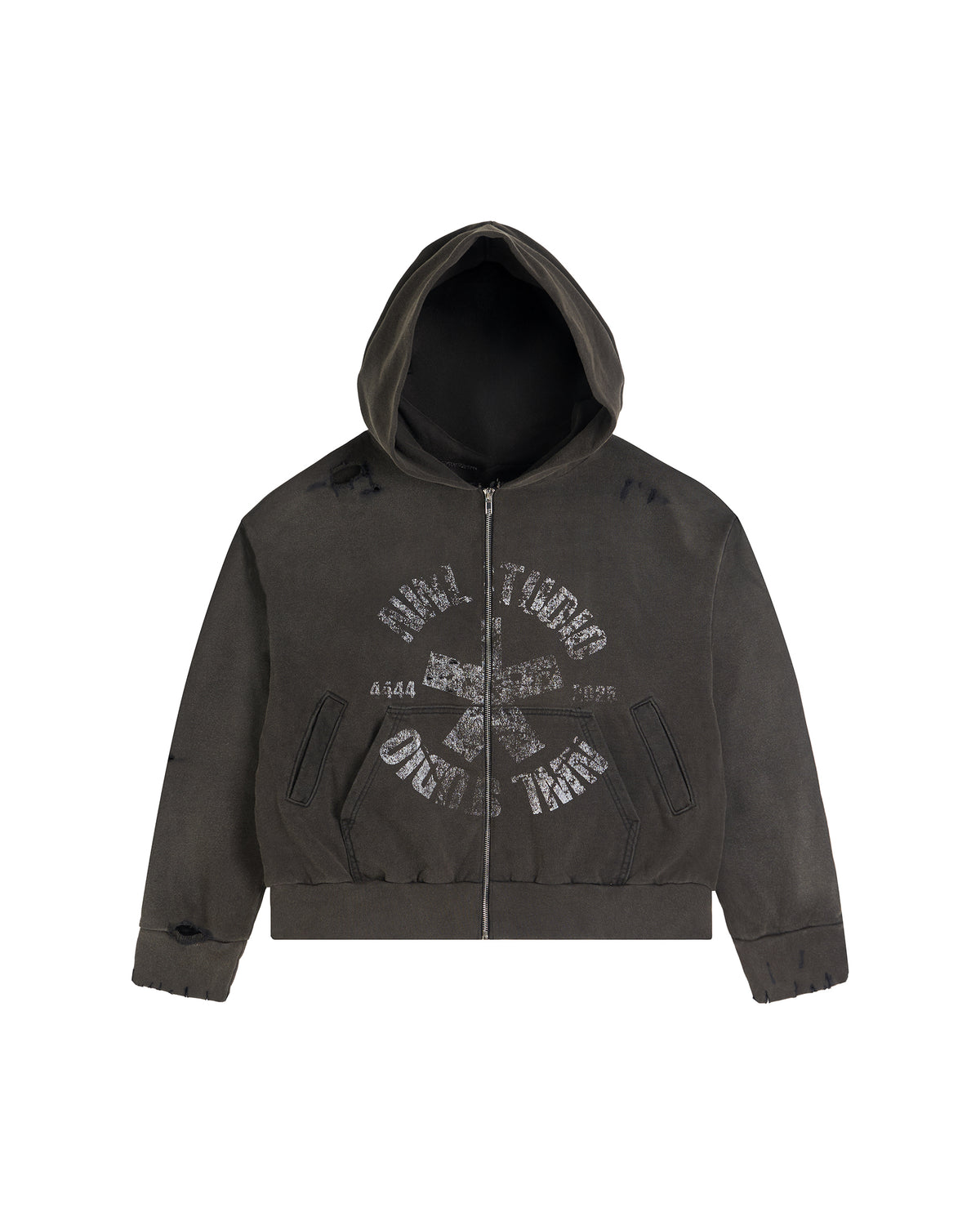 44TEES 05 Hoodie Zip Faded