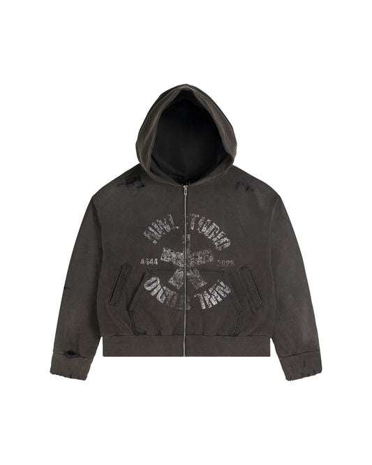 44TEES 05 Hoodie Zip Faded