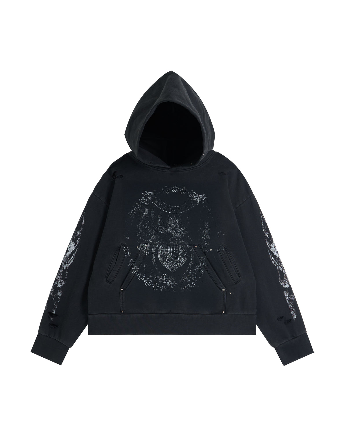 44TEES 21 Hoodie Faded