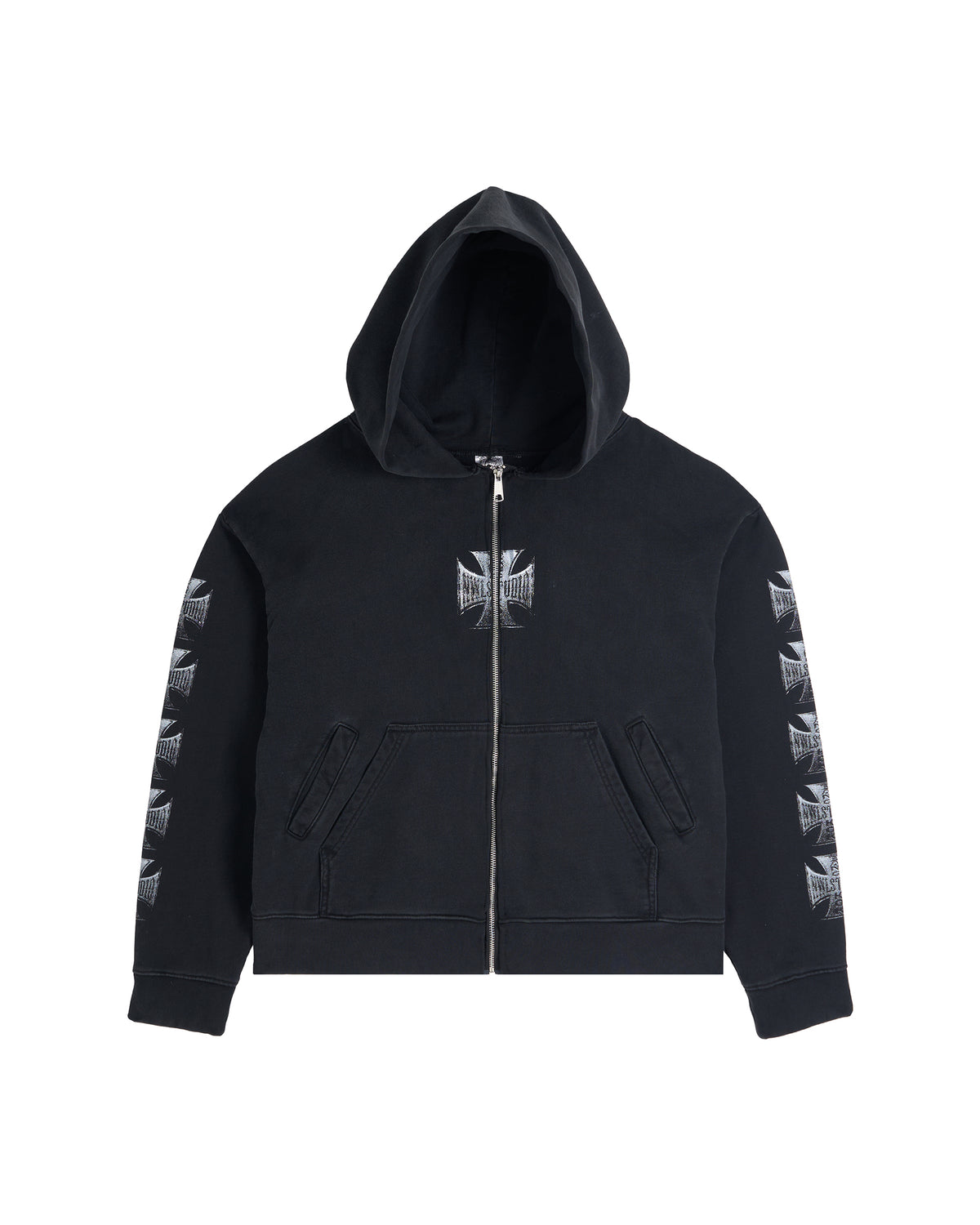 44TEES 22 Hoodie Zip Faded