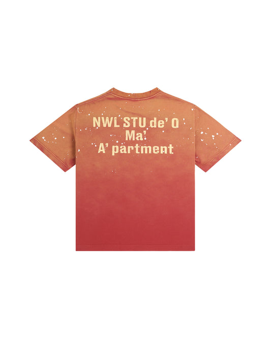 44TEES 32 Regular Red Faded