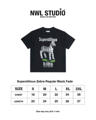 Superstitious Zebra Regular Black Fade