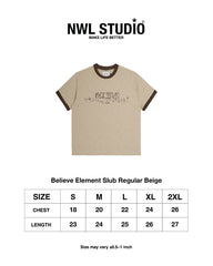 Believe Element Slub Regular Beige