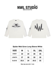 Spider Web Grow Long-Sleeve White