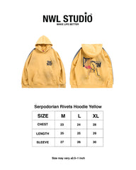 Serpodorian Rivets Hoodie Yellow