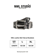 NWL Leather Belt Takrud Studdeds *Handmade* Only 30 Piece (Pre-order 15-25 days)